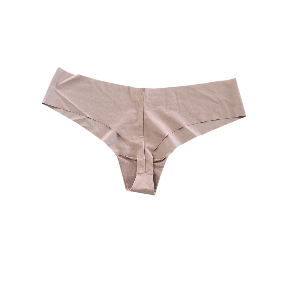 Victoria's Secret PINK No Show Thong Panty Bundle of  3 XL Blush Tan Leopard NEW - Picture 10 of 11